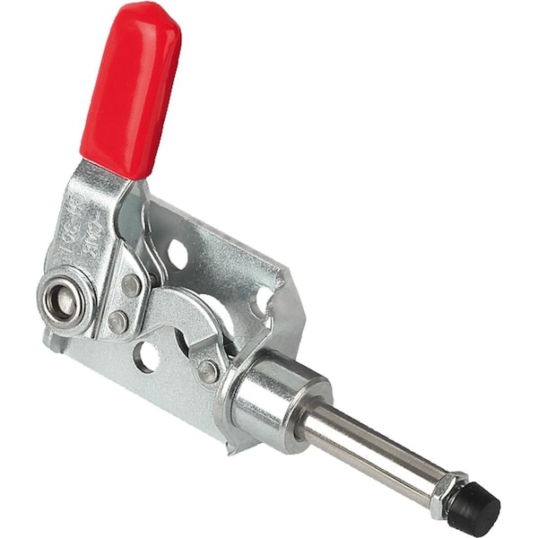 Push-Pull Clamp Mini, Form:B Steel, Without Mounting Bracket, Comp:Plastic, Comp:Red